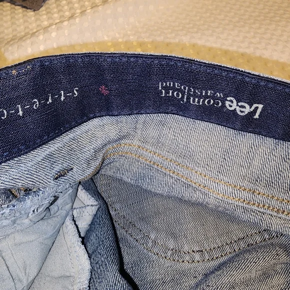 LEE COMFORT WAISTBAND EUC WOMEN'S SIZE 16 P DENIM BLUE JEANS - Picture 4 of 7